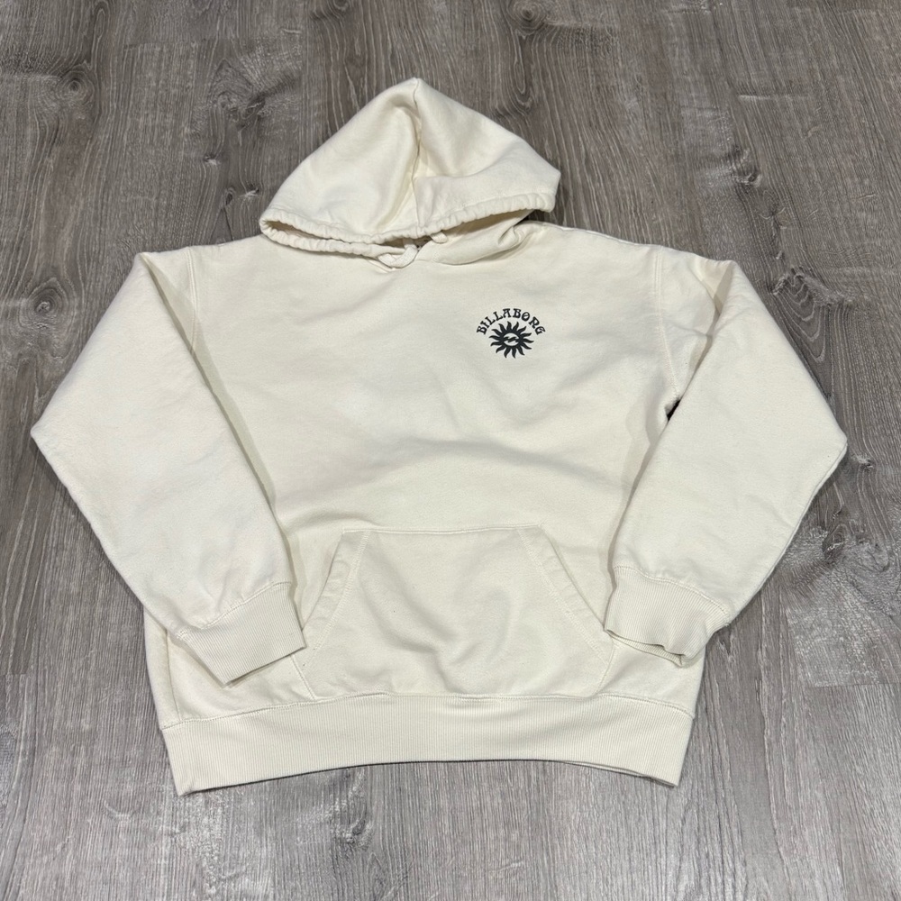 Billabong women’s Cream Hoodie Sweater size medium